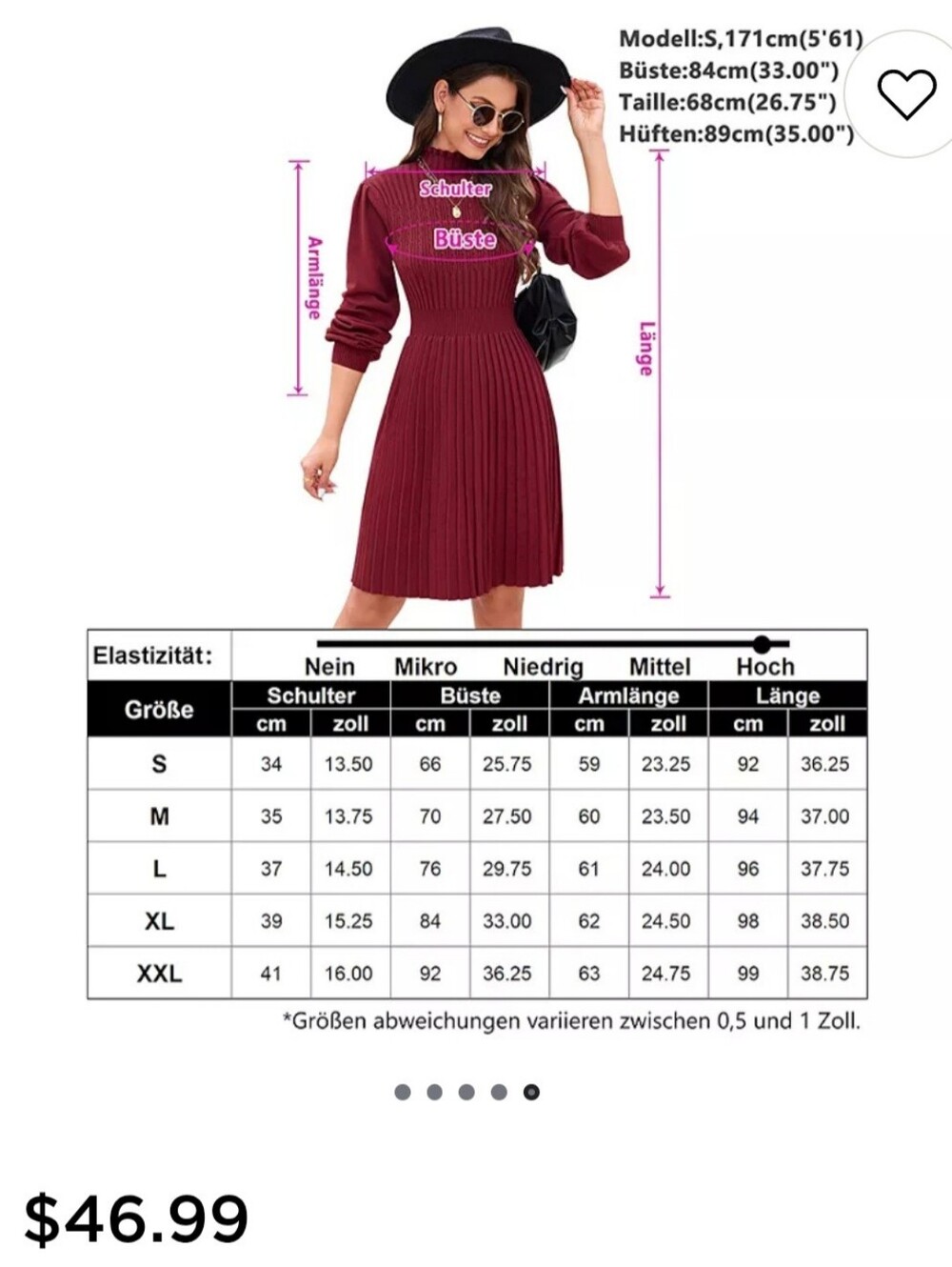 Plus Size Sweater Dress - Picture 3 of 5